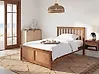 Bed Pine Wood OLENDON 120 x 200 cm (EU Small Double) Brown