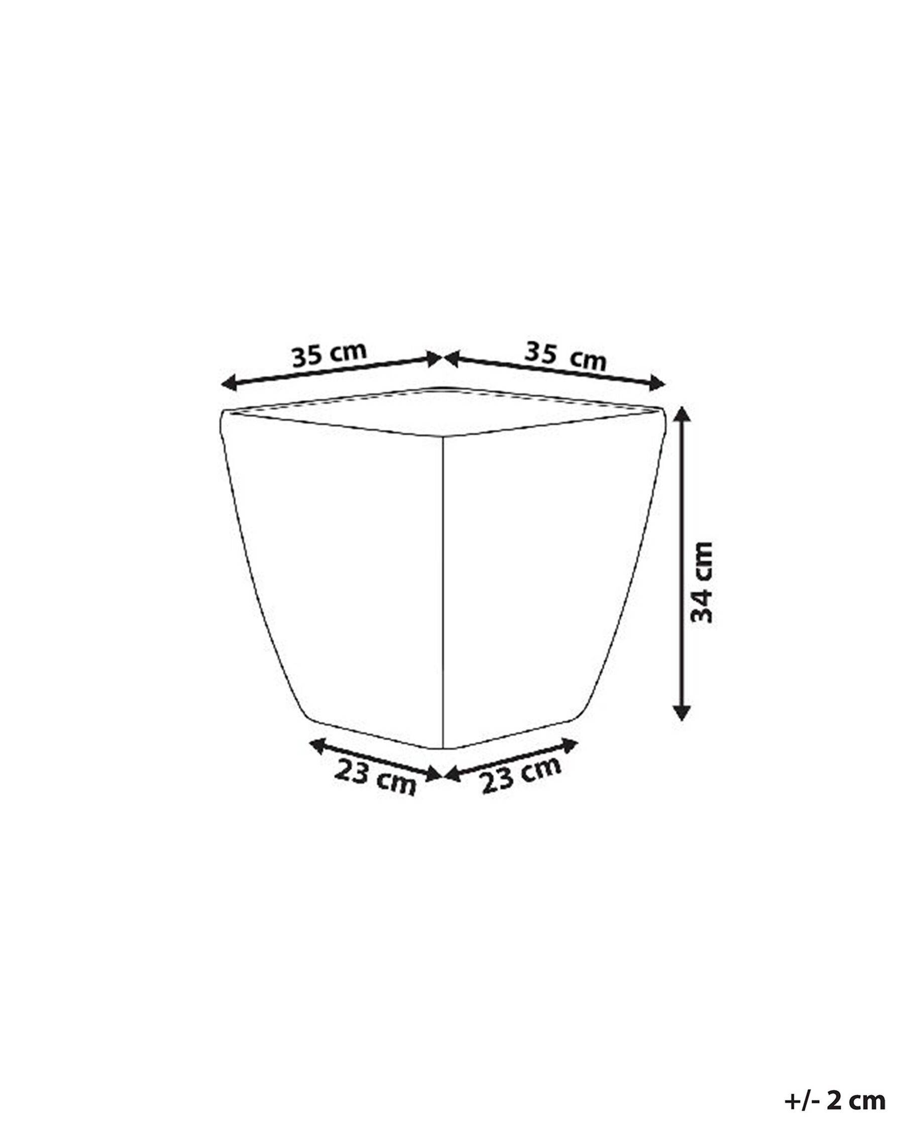 Plant Pot ASTRAS 35 cm Silver_760289