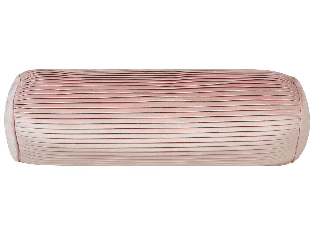 Throw Cushion JONQUIL 22 x 60 cm Velvet Pink Solid