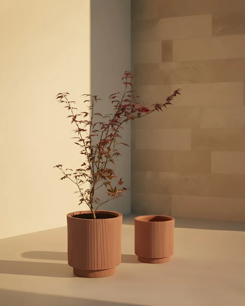 Plant Pot DARIA 37 cm Brown_1018145