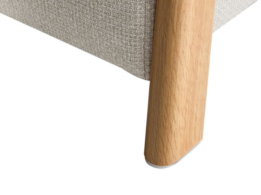 Upholstered Storage Bench EDLAND Fabric Light Beige_1040850