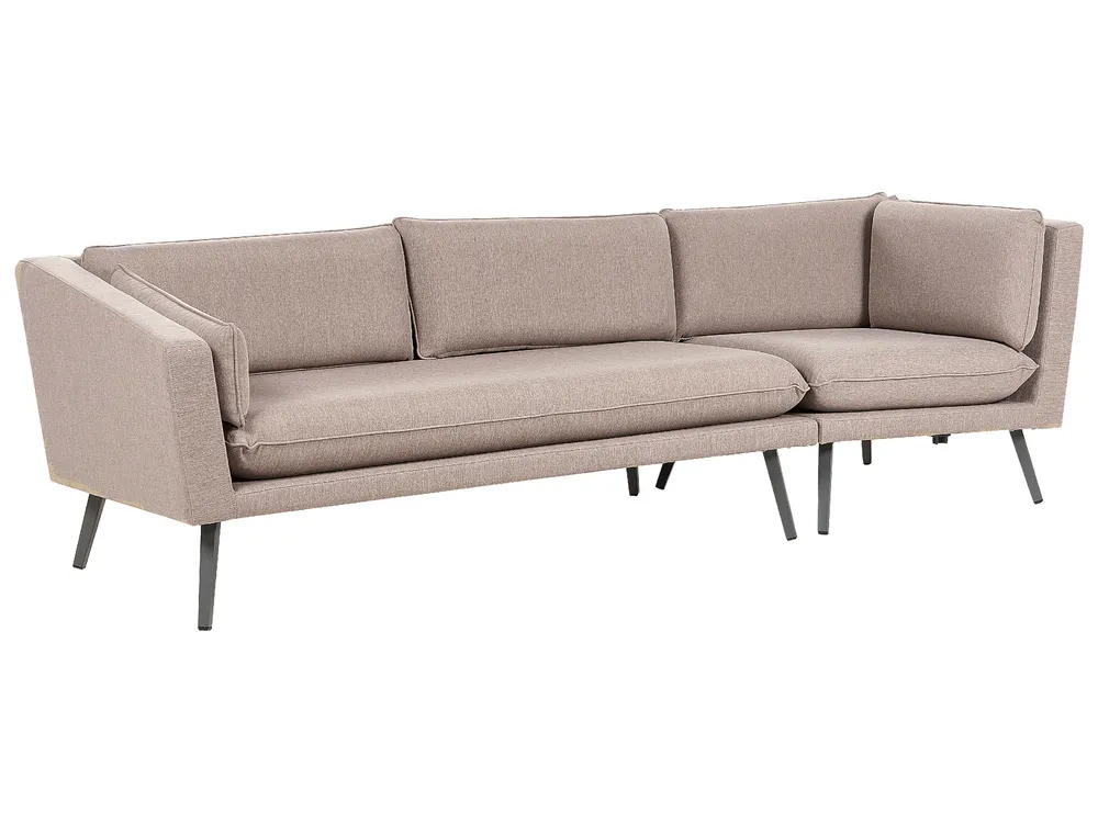 Garden Sofa 3 Seater LORETELLO Beige Right Hand