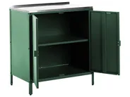 2 Piece Outdoor Kitchen Set with Sink VILAMA Green Metal_974246
