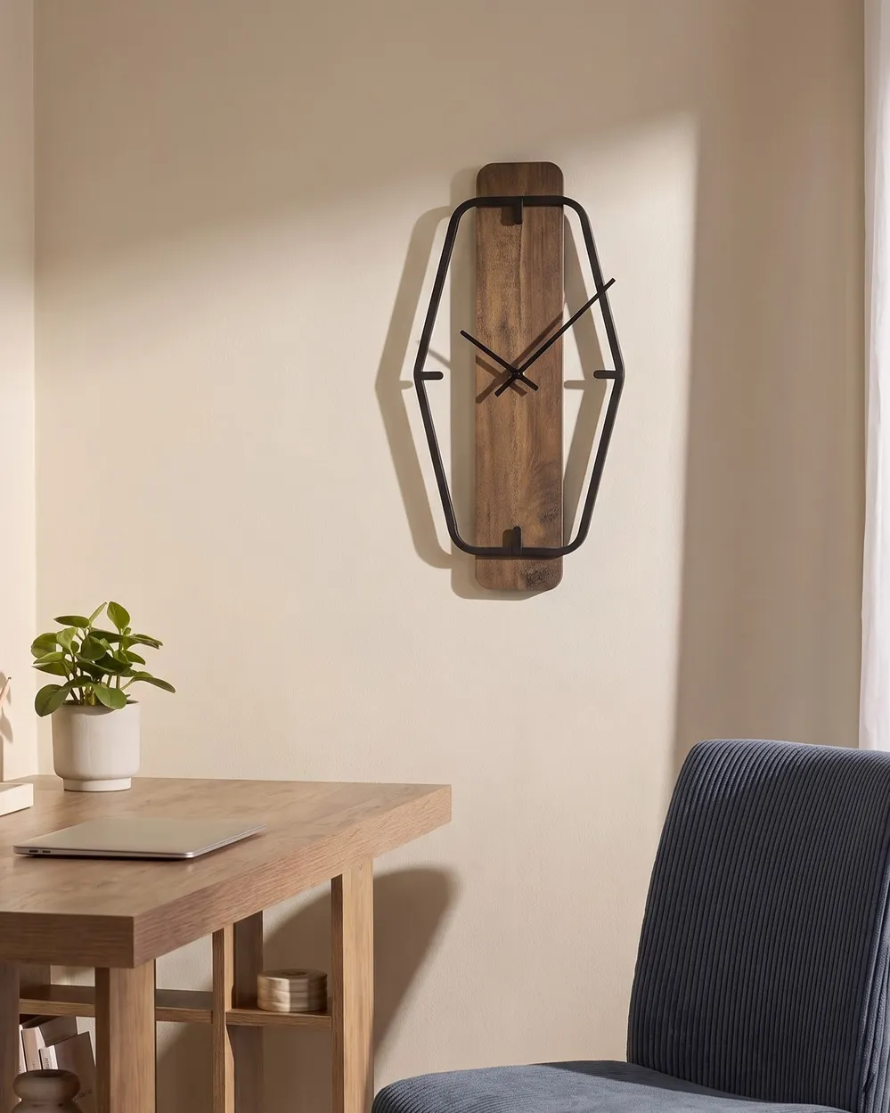 Seinäkello CLISSON 25 cm Ruskea_1146672