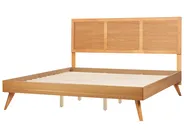Sänky ISTRES 180 x 200 cm Luonnollinen saarniviilu_912589