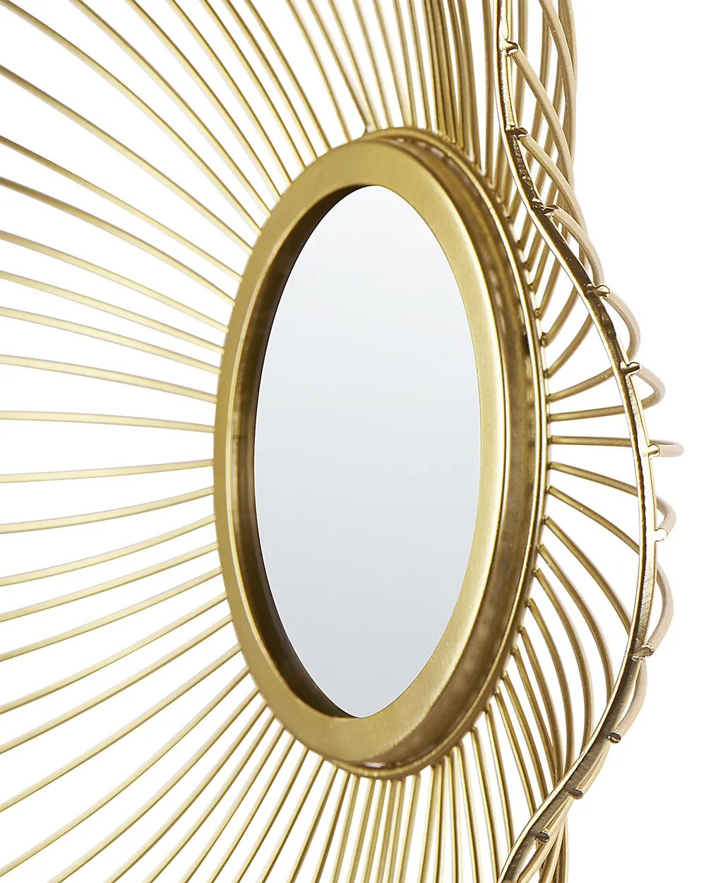 Väggspegel SENS 40 cm 40 cm Metall Guld_904368