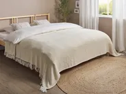 Bedspread TOUTLI Cotton 220 x 240 cm Light Beige_917963