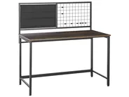 Skrivbord med anslagstavla VINCE 118 cm 60 cm Svart_821443