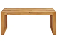 Trädgårdsbänk BELLANO 105 cm Akaciaträ Brun_922030