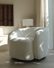 Svängbar fåtölj TORE Off-White_1022601