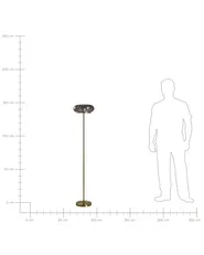 LED Floor Lamp NITH with Dimmer Glass Grey_1106960