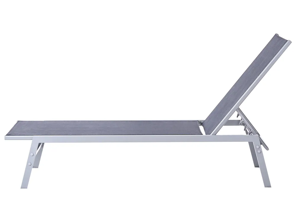 Sun Lounger NOLI Reclining Metal Black_752471