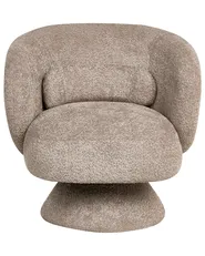 Swivel Armchair LIEKSA Boucle Beige_980994