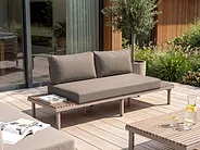 Garden Sofa 2 Seater FIVIZZANO Acacia Wood Beige_1159408