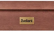 Trädgårdsbänk med dyna TUSCANIA 160 cm Eukalyptusträ Blå_1153887