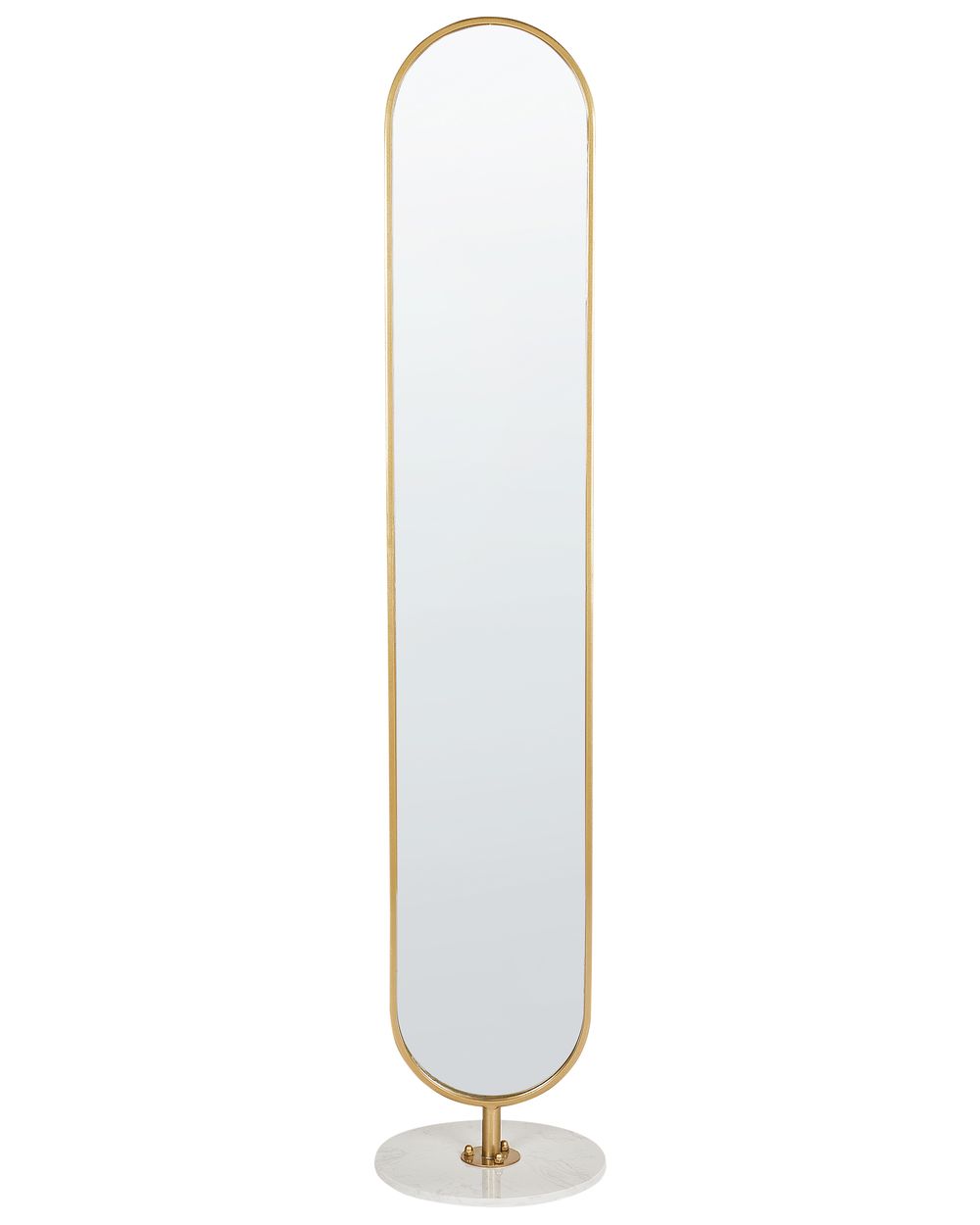Klesstativ med speil MOODY 170 cm Metall Gull