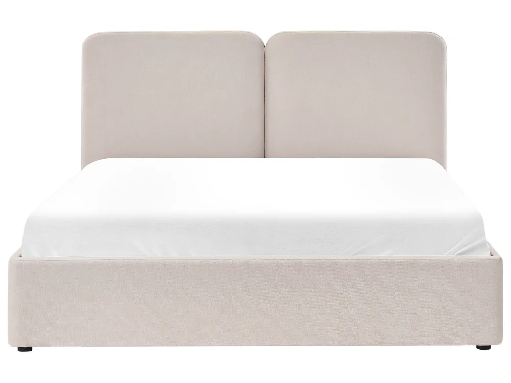 Ottoman Bed ARBOIS Fabric Beige 180 x 200 cm (EU Super King)_1023175