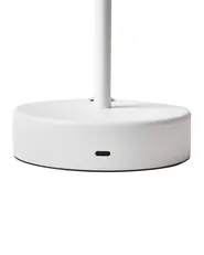 Wireless LED Table Lamp ALVIELA with Dimmer Metal White_940356