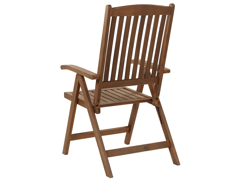 Garden Dining Set 6 Seater AMANTEA with Cushions Acacia Wood Taupe_880426