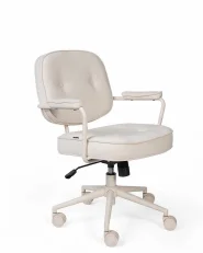 Desk Chair PARAMUS Fabric Off-White_1154716