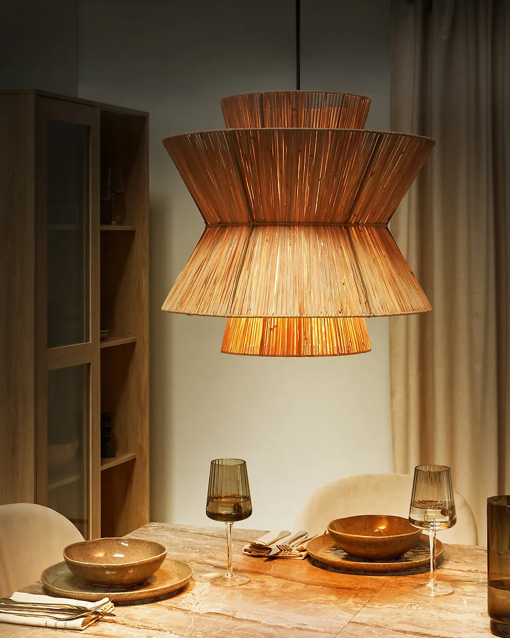 Pendant Lamp TELAMBA Wicker Natural_1172744