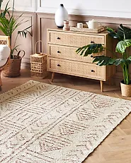 Matto EDIRNE Beige 140 x 200 cm Puuvilla_1180165