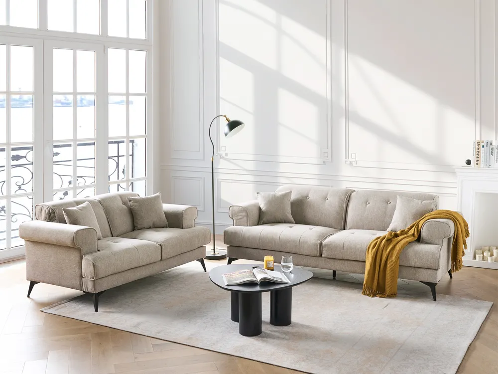 Soffa 3-sits SKIVE Taupe_946154