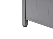 4 Piece Outdoor Kitchen Set with Sink VIGGIANO Grey Metal_981041