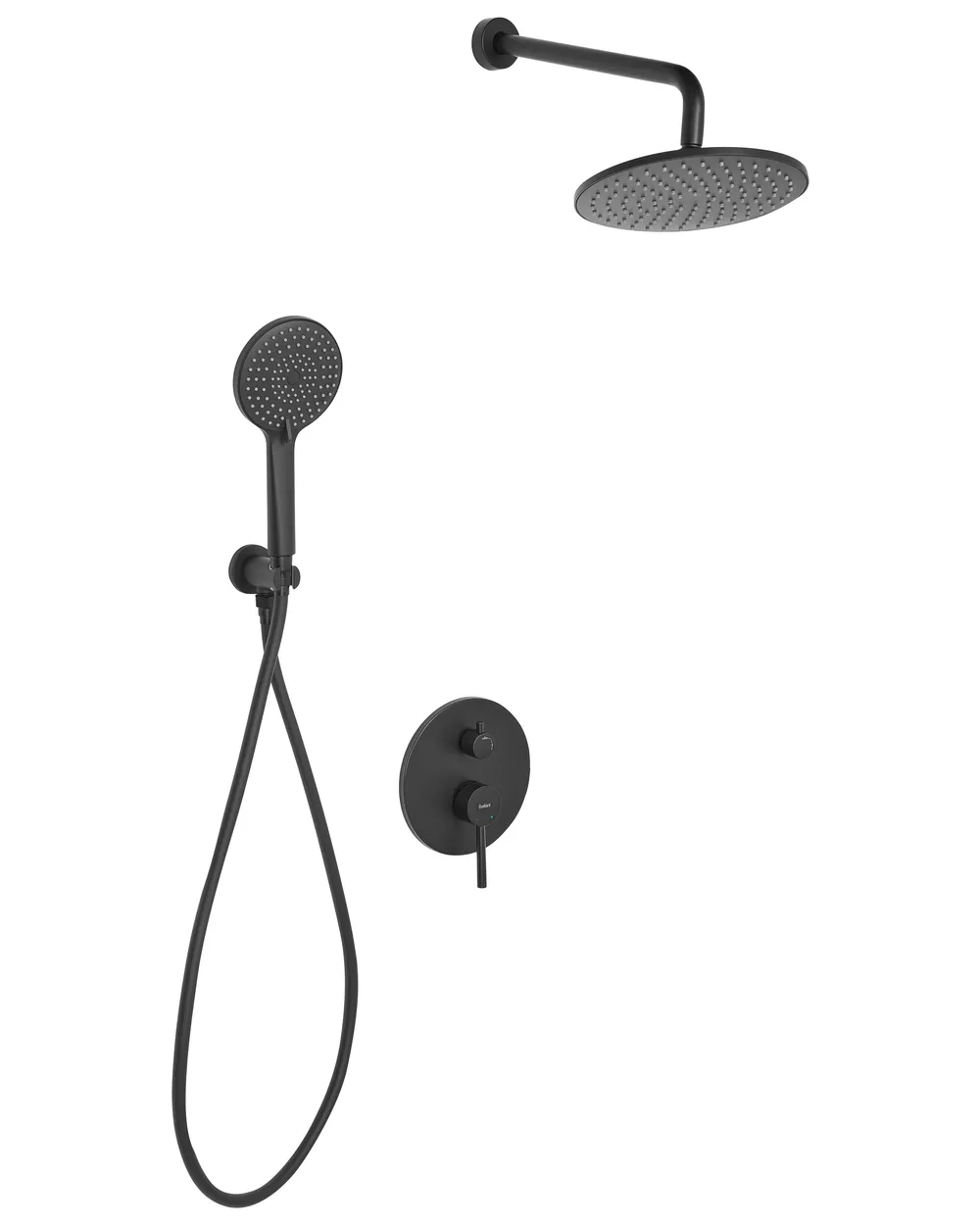 Concealed Shower Set with Rainshower PUELO Black