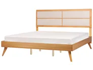 Säng med lamellram POISSY 180 x 200 cm Naturlig askfanér_912612