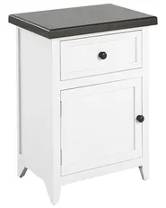 1 Drawer Bedside Table LAYOLA White_830014