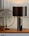 Bordslampa AIKEN Porslin Svart
