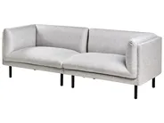 Sofa 3 Seater VORGOD Fabric Light Grey_996624