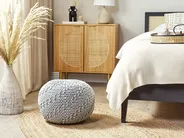 Pouffe PRIENE Cotton Light Grey_1080895