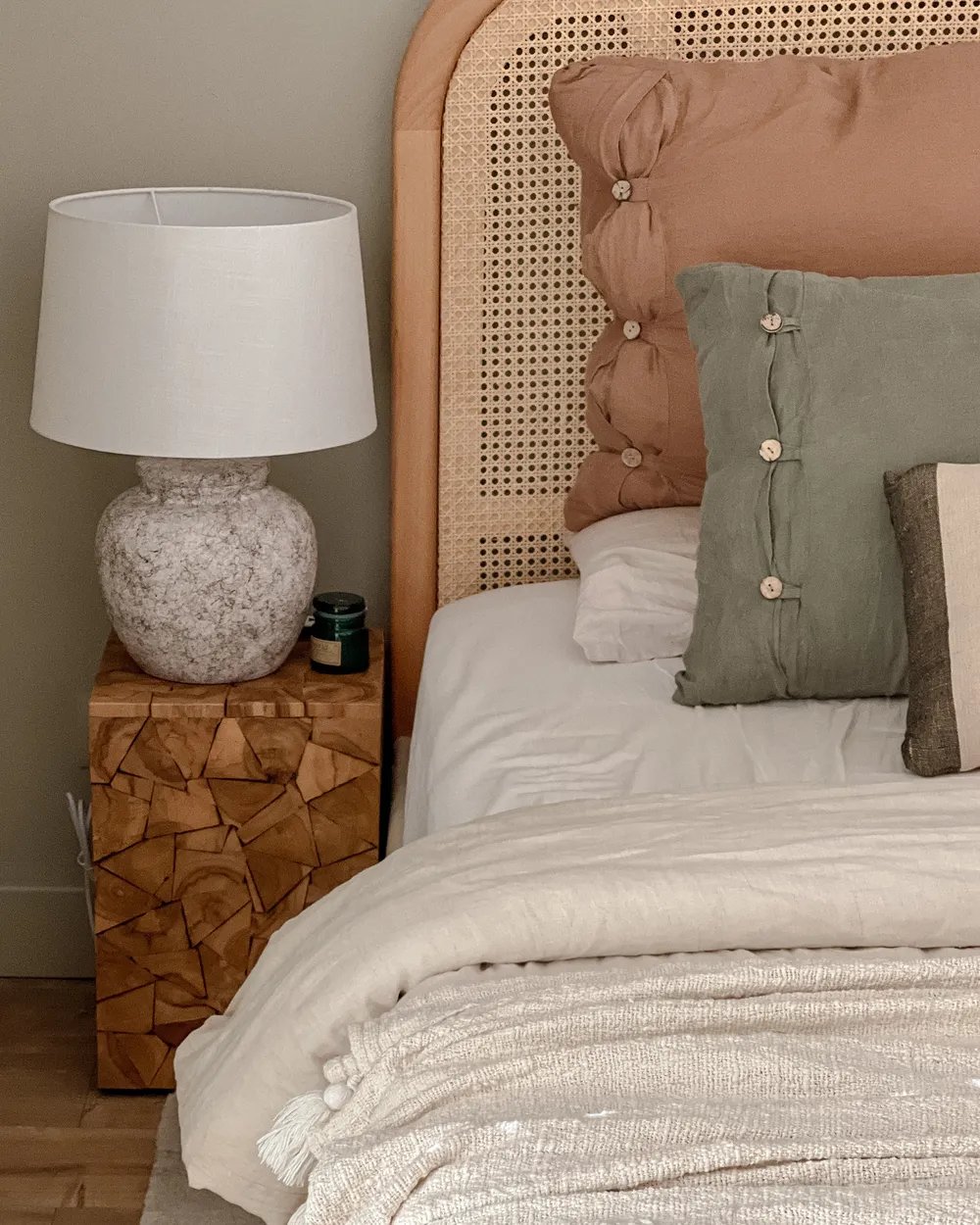 Table Lamp MAREB Ceramic Beige_884811
