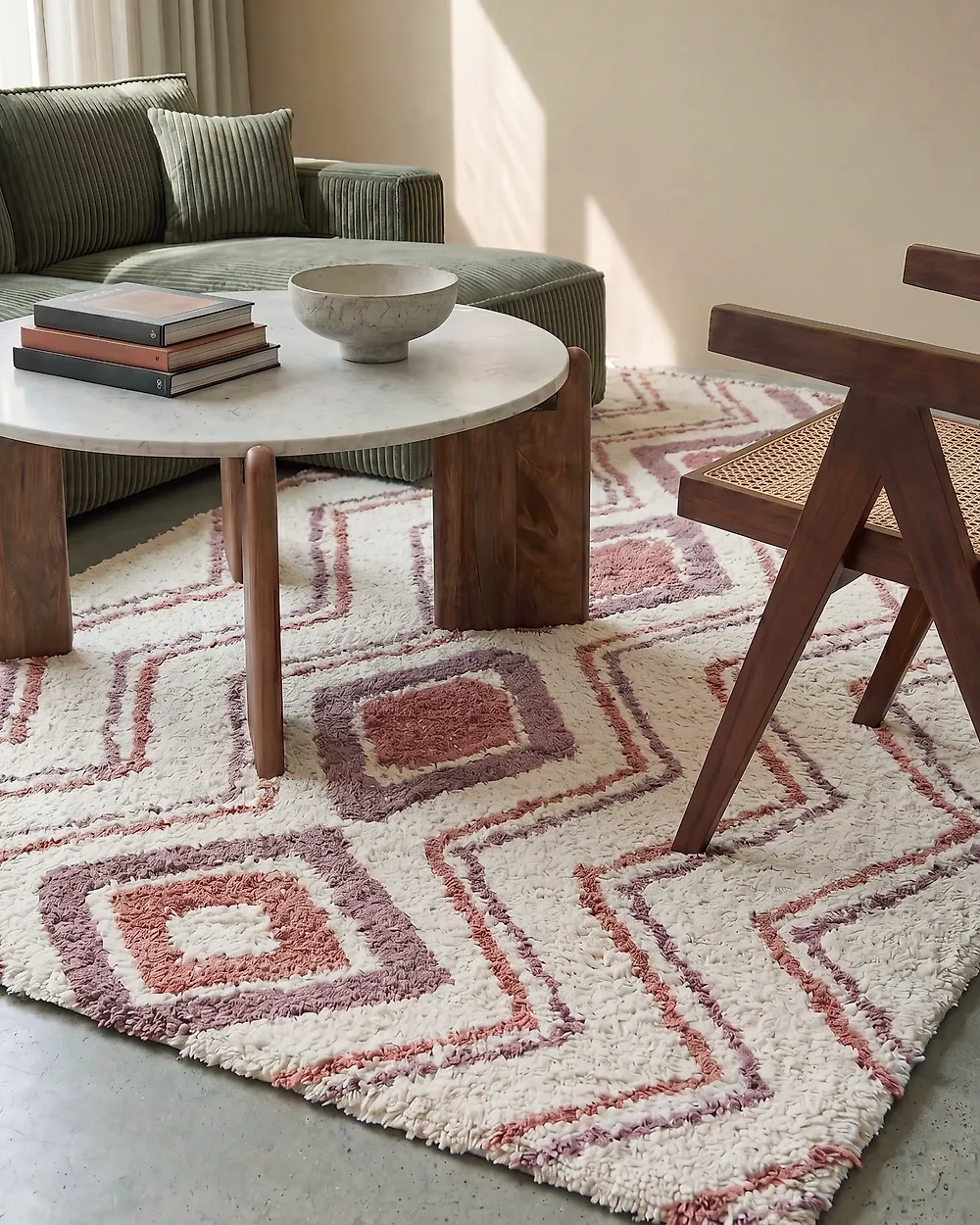 Matta KASTAMONU Beige 140 x 200 cm Bomull_1184796
