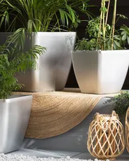 Plant Pot ASTRAS 35 cm Silver_740563