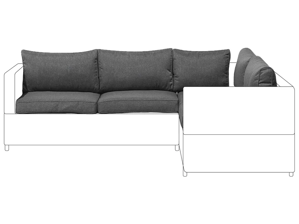 Outdoor Cushion Cover Set AVOLA Dark Grey