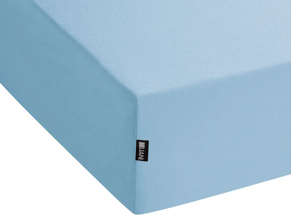 Fitted Sheet HOFUF 140 x 200 cm Cotton Light Blue_815982