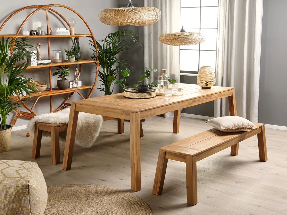Garden Bench LIVORNO 169 cm Acacia Wood Brown_797350