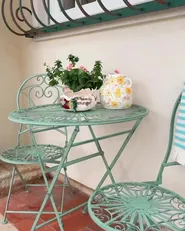 Bistrobord TRENTO 70 cm 70 cm Metall Ljusgrön_915884
