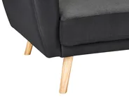 Bäddsoffa 3-sits FLORLI Svart_704149