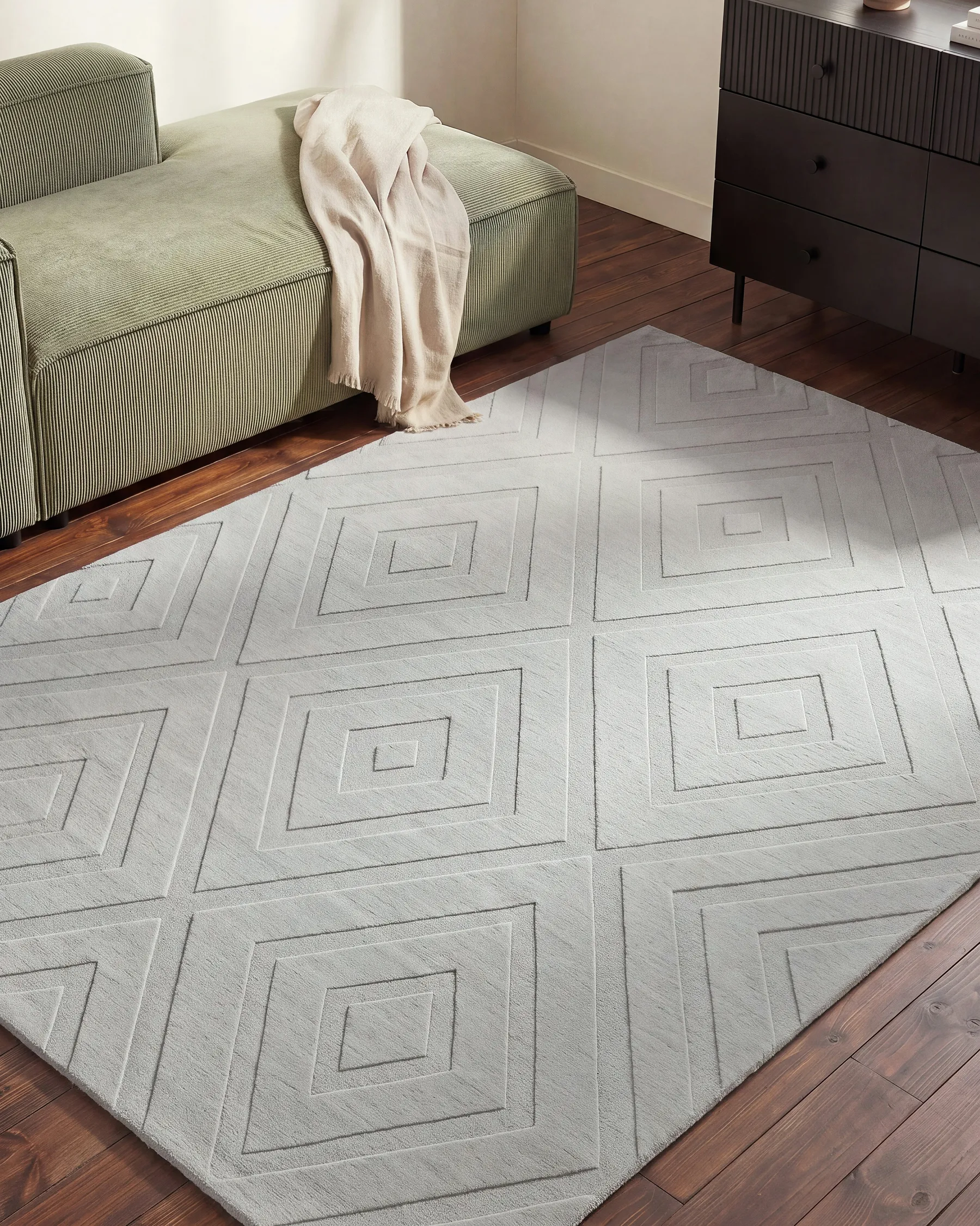 Rug BORAH Light Grey 160 x 230 cm_1107491