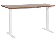 Electric Adjustable Standing Desk DESTINES 160 cm 72 cm Brown/ White_899358