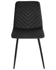 Set of 4 Dining Chairs HAVRE Velvet Black_966763