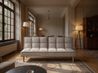 Sofa Bed 3 Seater SILJAN Fabric Light Grey Grey