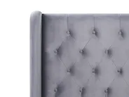 Bed Velvet FORBACH 180 x 200 cm (EU Super King) Grey_819129