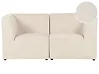 Modular Sofa 2 Seater LEMVIG Corduroy Light Beige
