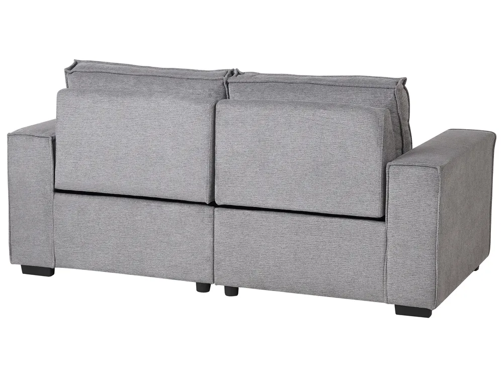 Electric Recliner Sofa 2 Seater NUKARI Fabric Grey_999346