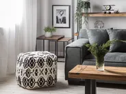 Pouffe ORAI Wool Black/ White_711448